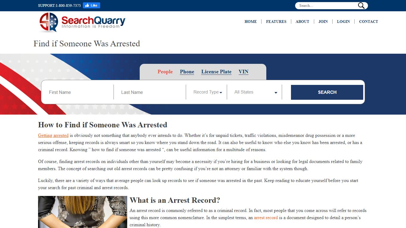 Find if Someone Was Arrested - SearchQuarry