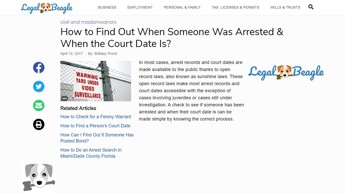 How to Find Out When Someone Was Arrested & When the Court Date Is?